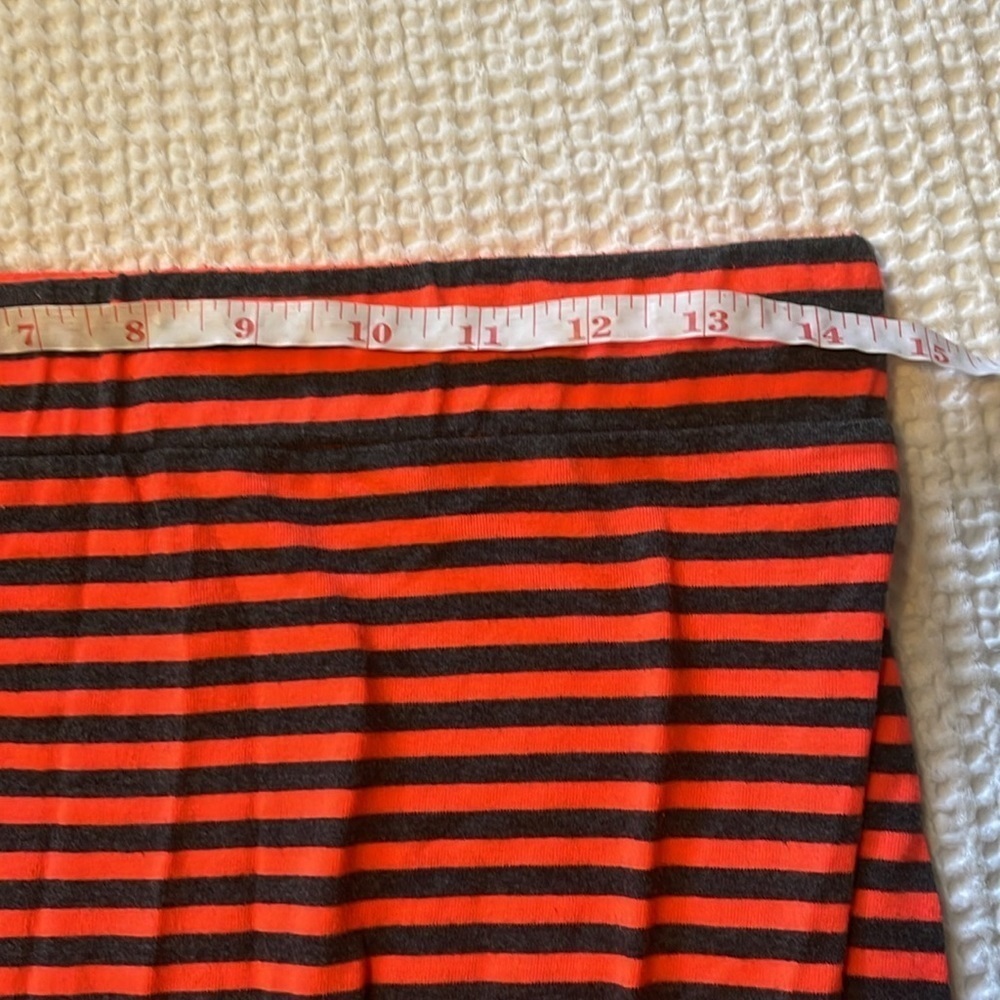 Divided by H&M mini skirt Gray and Orange stripes 5/$20 - Picture 3 of 4